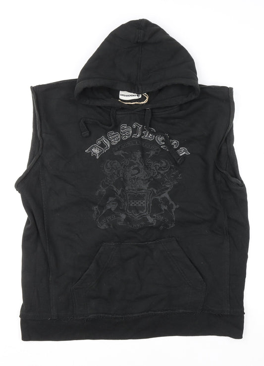Mens UK Size XL Dissident Black Basic Jacket