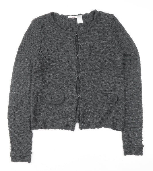Womens UK Size 14/16 ANNE WEYBURN Grey Cardigan Jumper