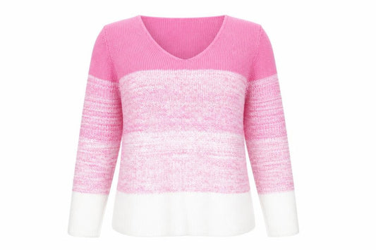 Womens UK Size 10 Marble Pink Pullover Jumper