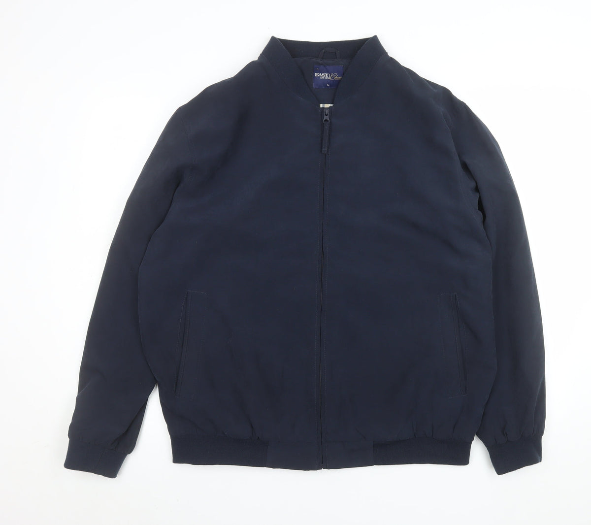 Mens UK Size L EASY Classic Collection Blue Bomber Jacket