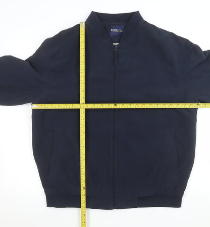 Mens UK Size L EASY Classic Collection Blue Bomber Jacket