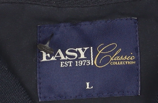 Mens UK Size L EASY Classic Collection Blue Bomber Jacket