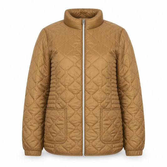 Womens UK Size 14 NEXT Brown Quilted Coat