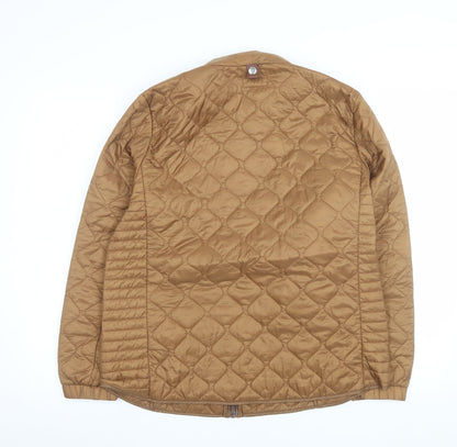Womens UK Size 14 NEXT Brown Quilted Coat