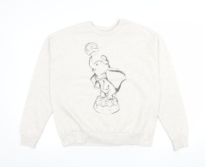 Womens UK Size S Disney Beige Pullover Sweatshirt