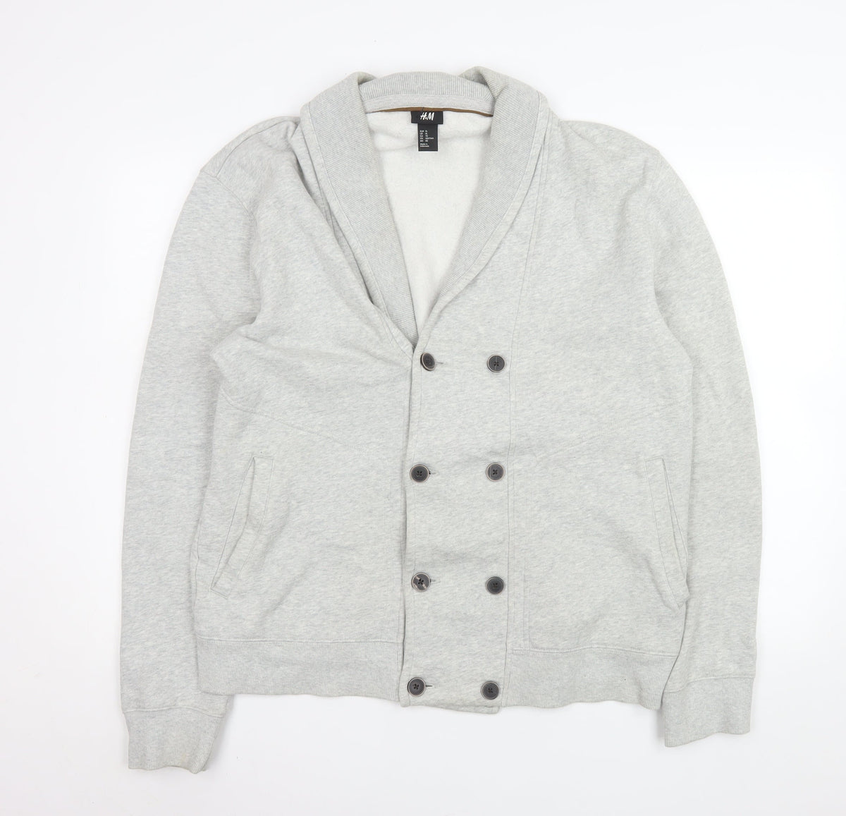 Mens UK Size XL H&M Grey Basic Jacket
