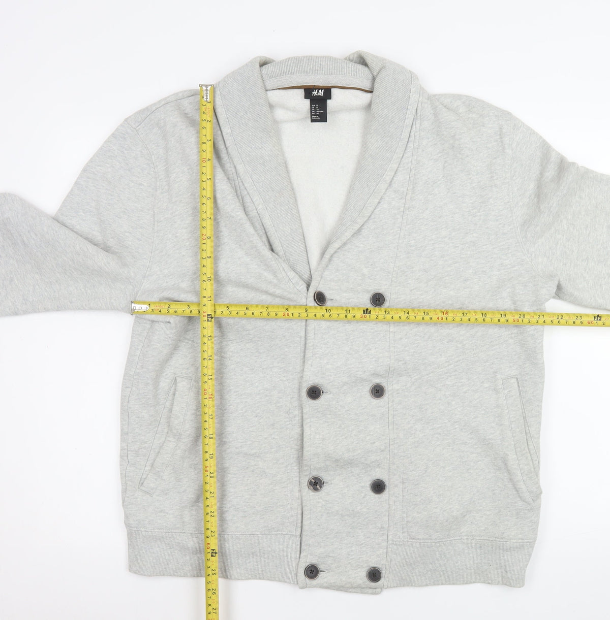 Mens UK Size XL H&M Grey Basic Jacket