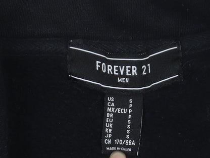 Mens UK Size S FOREVER 21 Black Pullover Sweatshirt
