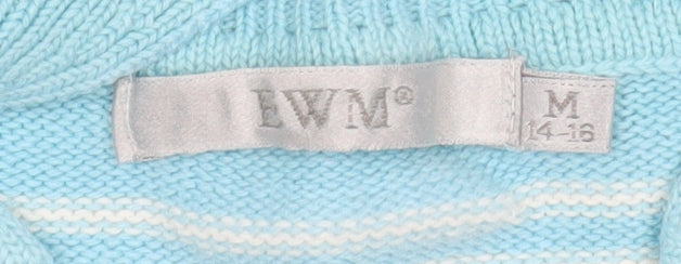 Womens UK Size M EWM Blue Pullover Jumper