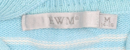 Womens UK Size M EWM Blue Pullover Jumper