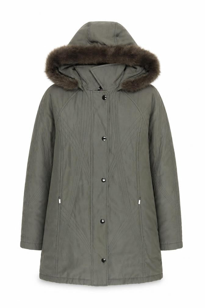 Womens UK Size S Jacques Vert Green Parka Coat