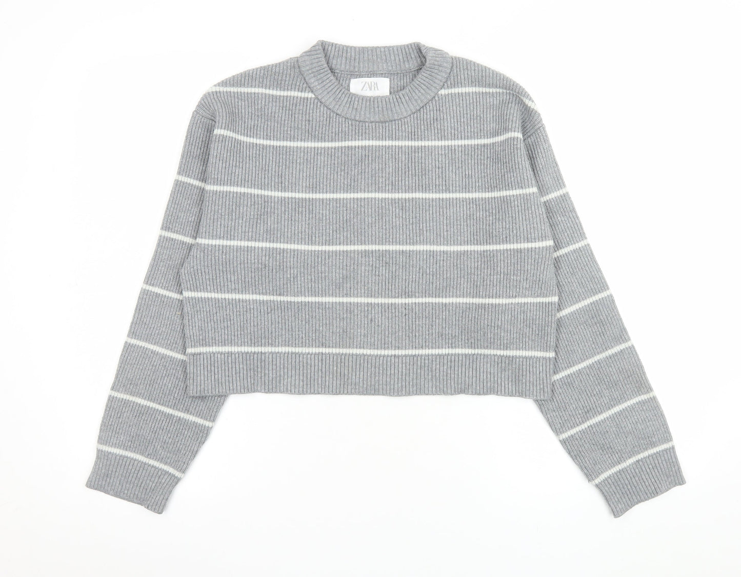 Girls UK Size 11-12 Years Zara Grey Pullover Jumper