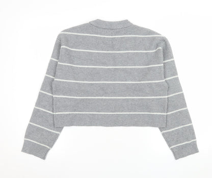Girls UK Size 11-12 Years Zara Grey Pullover Jumper