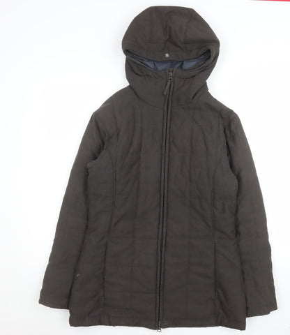 Womens UK Size M Columbia Brown Puffer Jacket