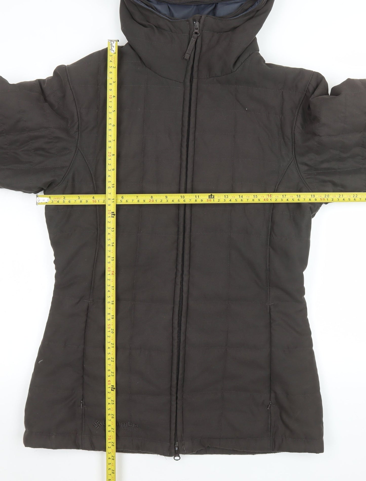 Womens UK Size M Columbia Brown Puffer Jacket