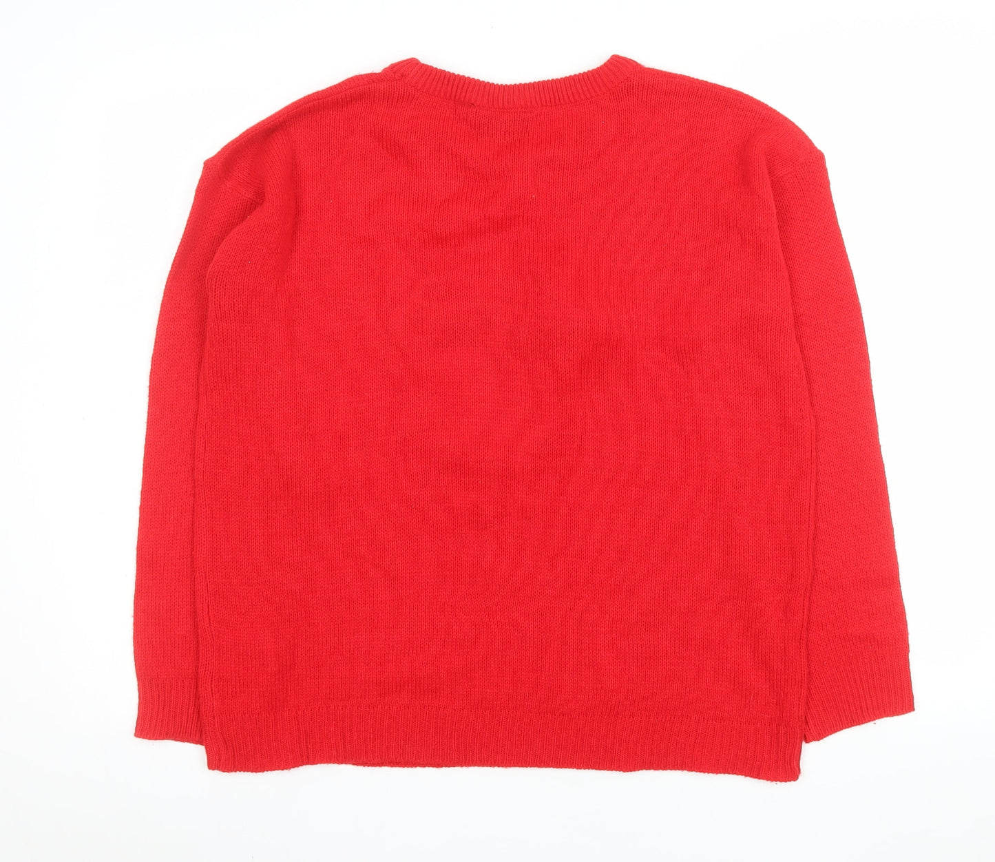 Womens UK Size 14 Brave Soul Red Pullover Jumper
