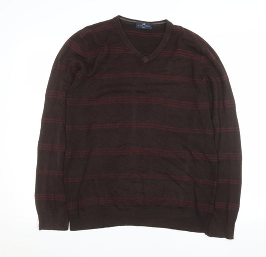 Mens UK Size L Marks and Spencer Brown Pullover Jumper