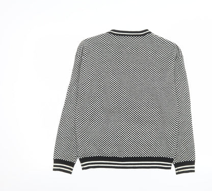 Womens UK Size 6 SPLASH Black Pullover Jumper