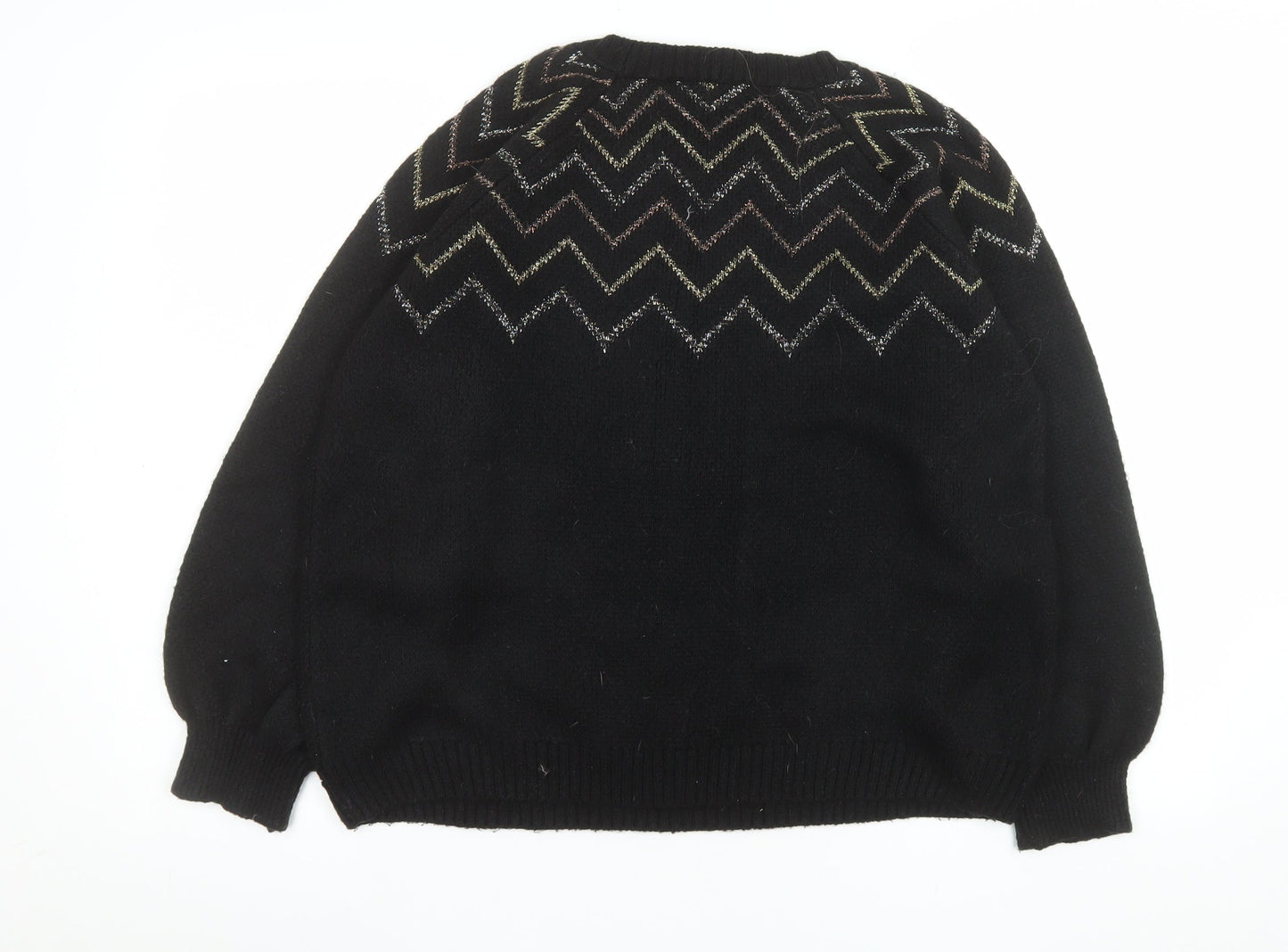 Womens UK Size 16 M&Co Black Pullover Jumper