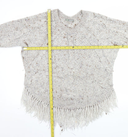 Womens UK Size 14 Marks and Spencer Beige Pullover Jumper