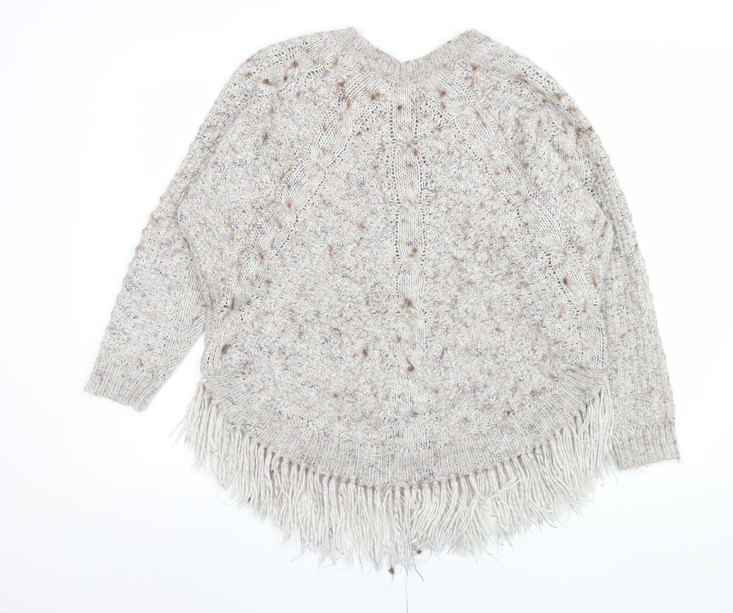 Womens UK Size 14 Marks and Spencer Beige Pullover Jumper