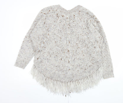 Womens UK Size 14 Marks and Spencer Beige Pullover Jumper