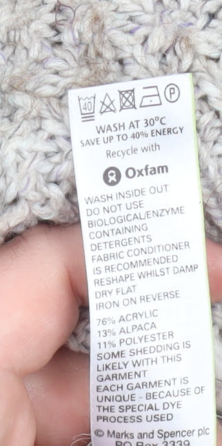 Womens UK Size 14 Marks and Spencer Beige Pullover Jumper