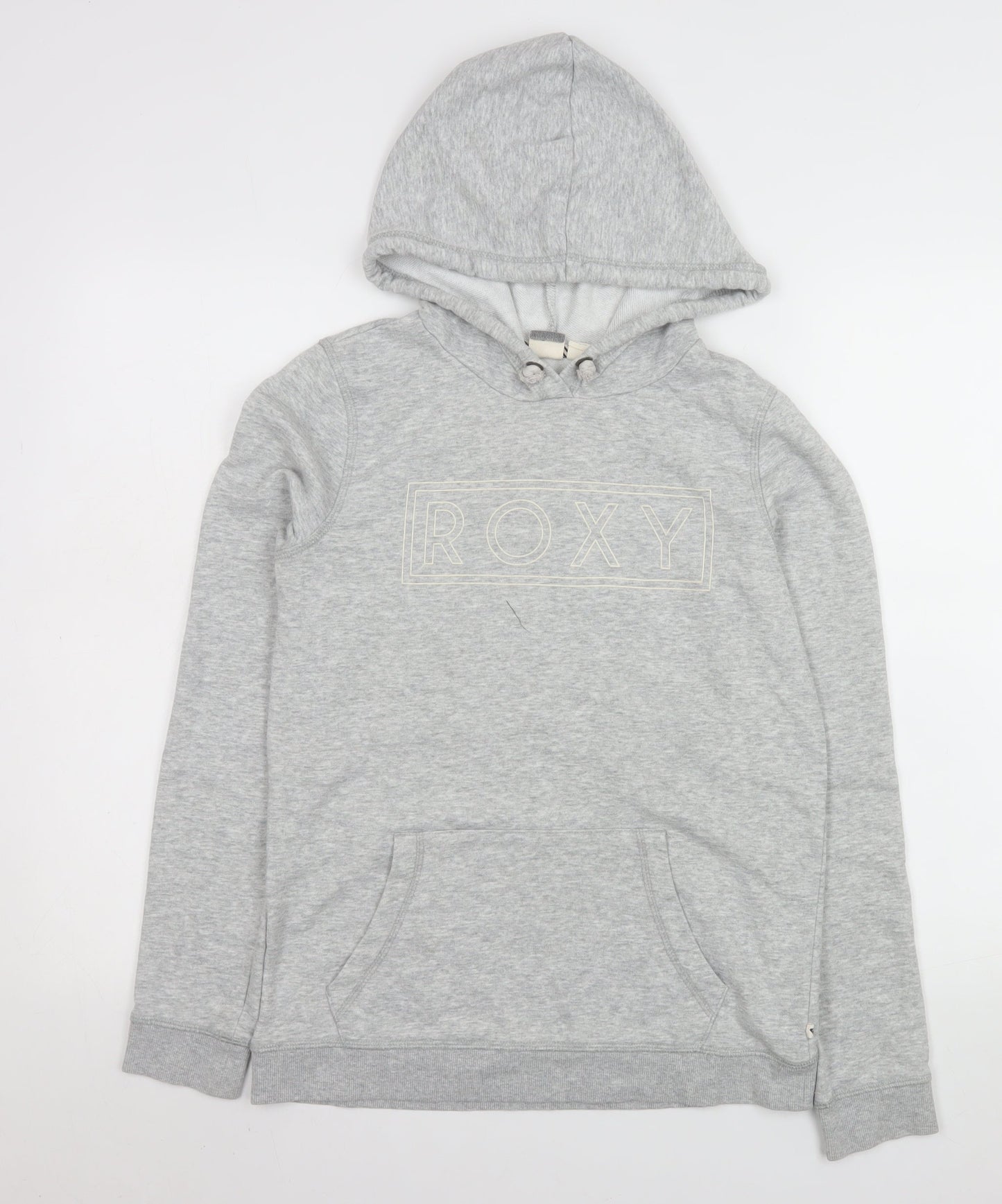 Womens UK Size S ROXY Grey Pullover Hoodie