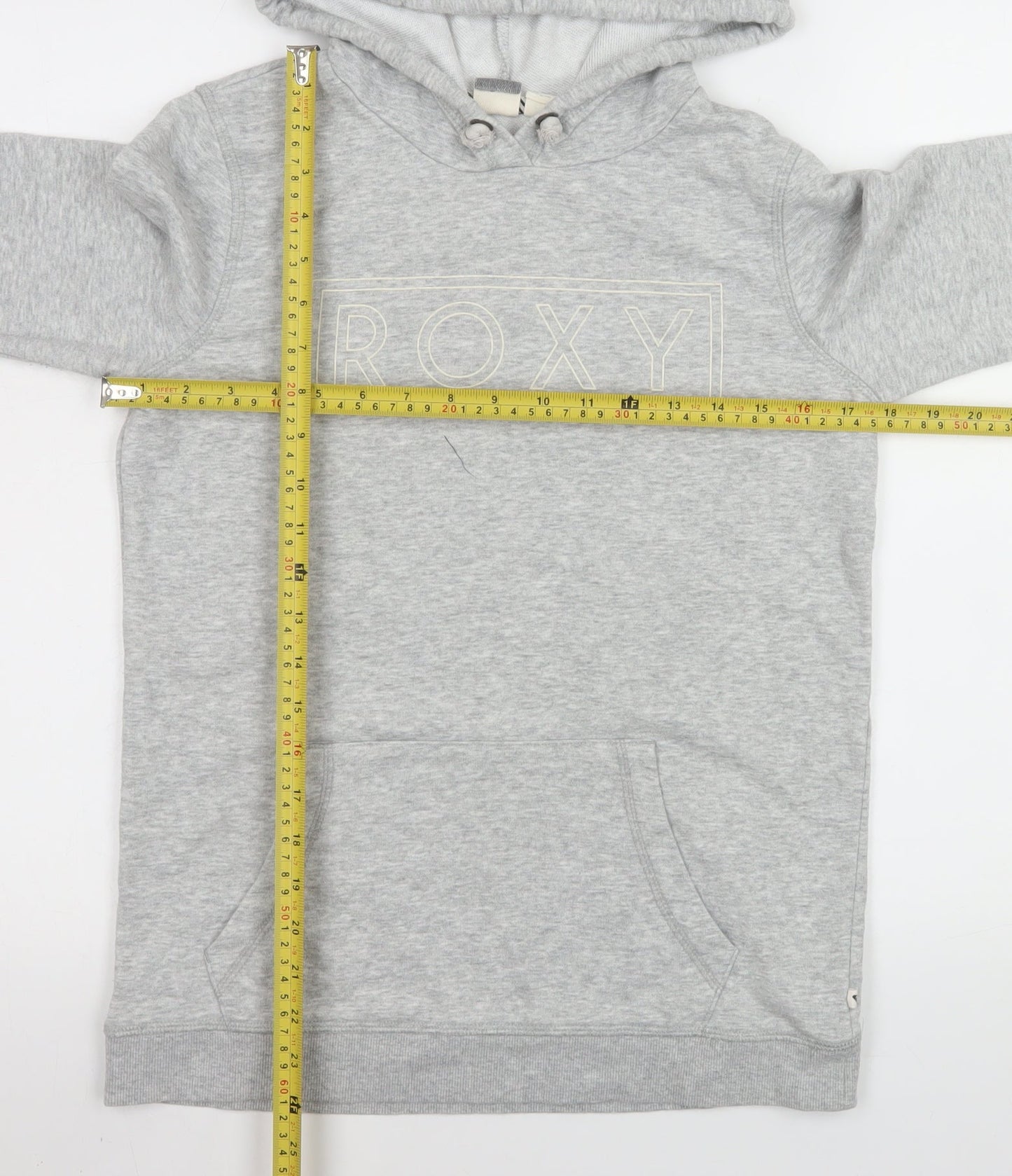 Womens UK Size S ROXY Grey Pullover Hoodie