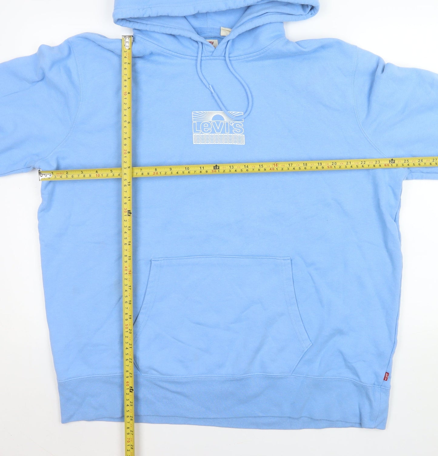 Mens UK Size XL Levi's Blue Pullover Hoodie