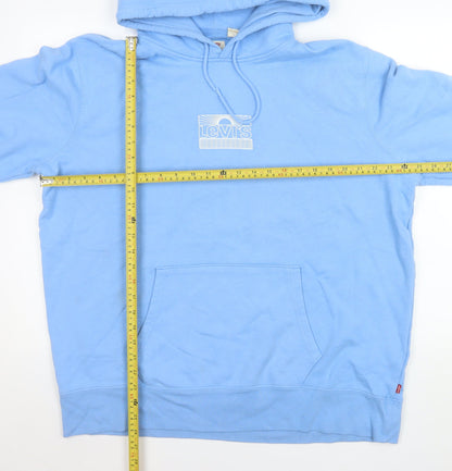 Mens UK Size XL Levi's Blue Pullover Hoodie