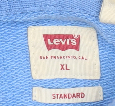 Mens UK Size XL Levi's Blue Pullover Hoodie