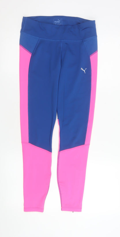 Womens UK Size 14 PUMA Slim Fit Compression Multicoloured Leggings