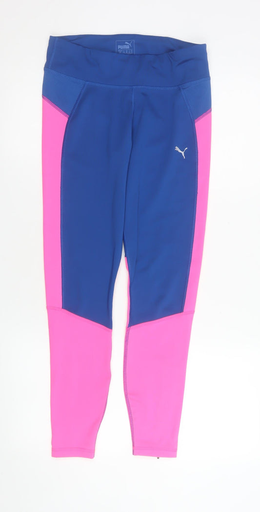Womens UK Size 14 PUMA Slim Fit Compression Multicoloured Leggings
