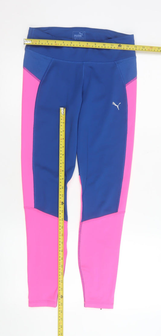 Womens UK Size 14 PUMA Slim Fit Compression Multicoloured Leggings
