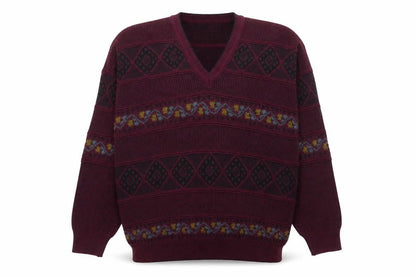 Mens UK Size L Maremma Red Pullover Jumper