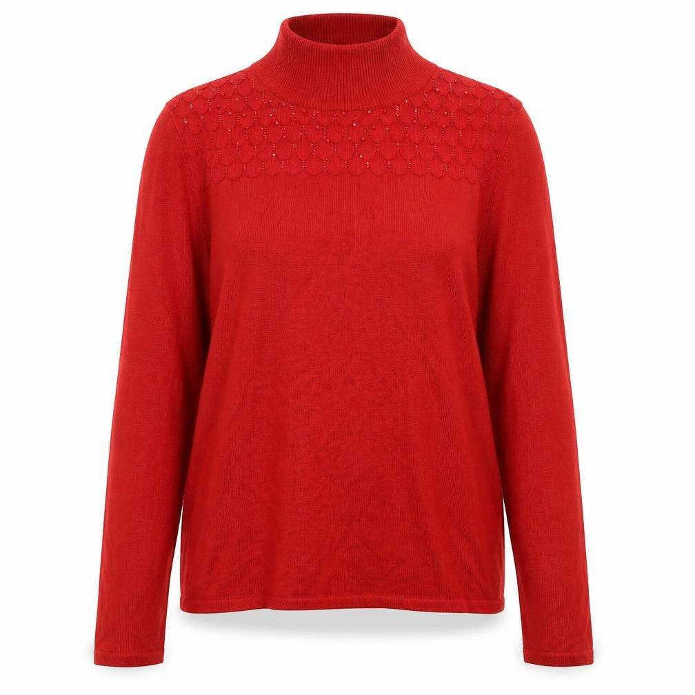 Womens UK Size M Bonmarché Red Pullover Jumper