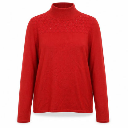 Womens UK Size M Bonmarché Red Pullover Jumper