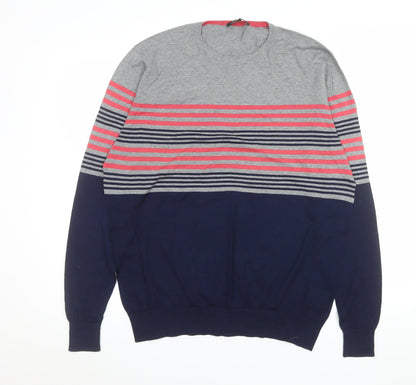 Womens UK Size L Jaeger Multicoloured Pullover Jumper