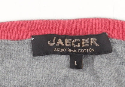 Womens UK Size L Jaeger Multicoloured Pullover Jumper