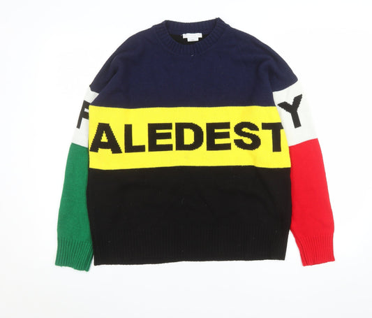 Mens UK Size XS Cooperative Multicoloured Pullover Jumper