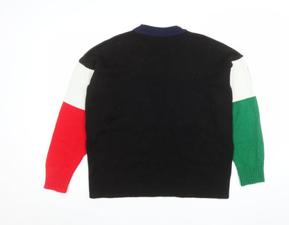 Mens UK Size XS Cooperative Multicoloured Pullover Jumper