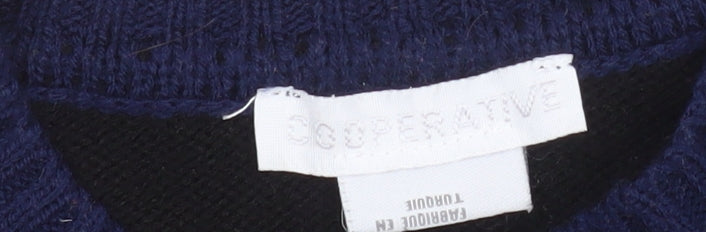 Mens UK Size XS Cooperative Multicoloured Pullover Jumper