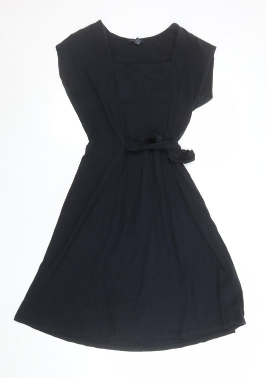 Womens UK Size M Lands' End Fit & Flare Dress