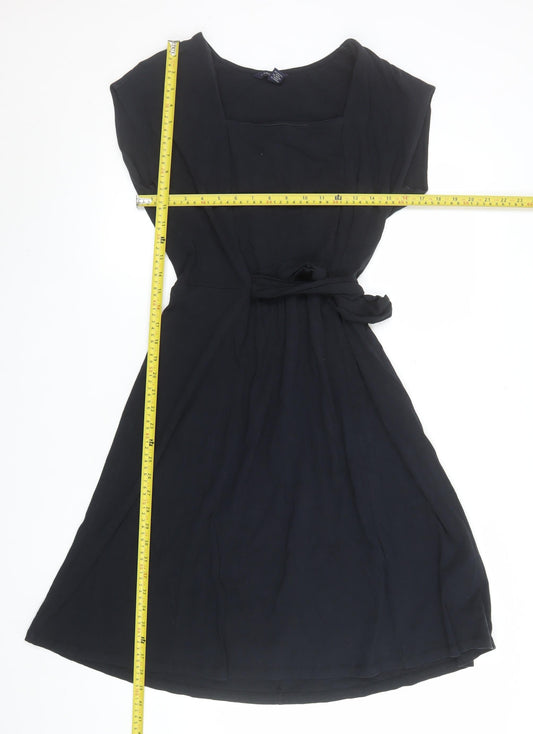 Womens UK Size M Lands' End Fit & Flare Dress