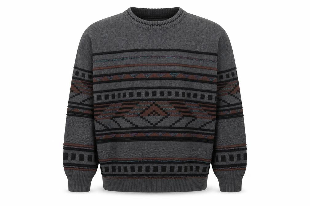 Mens UK Size M HEIM AMBROSIUS Grey Pullover Jumper