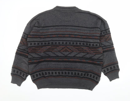 Mens UK Size M HEIM AMBROSIUS Grey Pullover Jumper