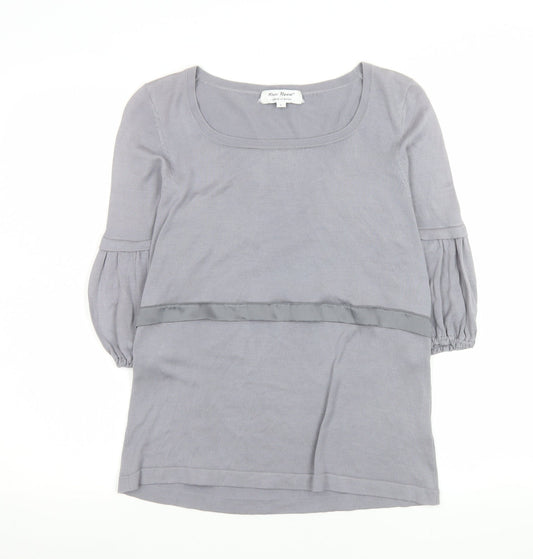 Womens UK Size L Rose Nacré Grey Pullover Jumper