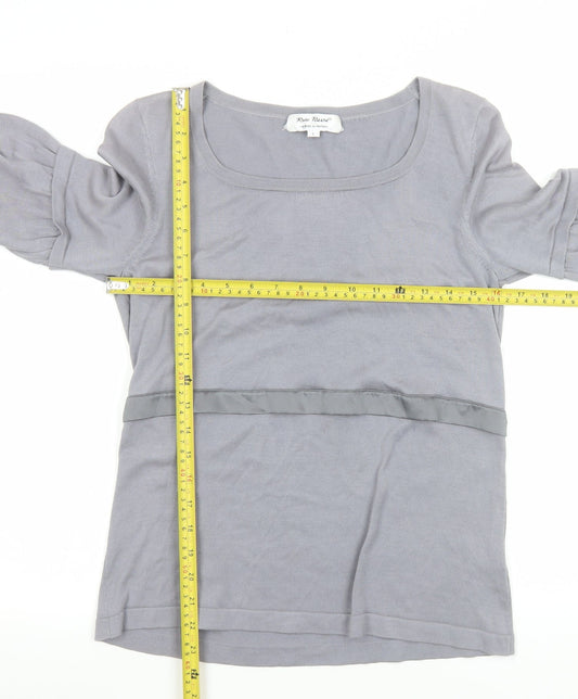 Womens UK Size L Rose Nacré Grey Pullover Jumper