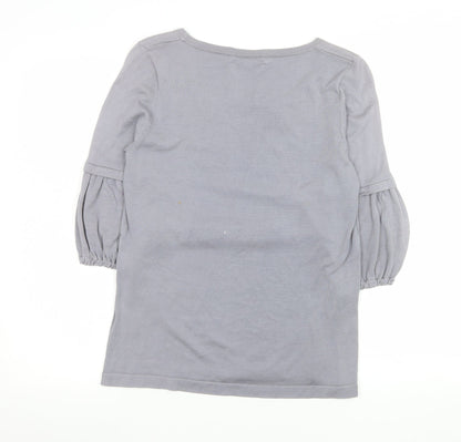 Womens UK Size L Rose Nacré Grey Pullover Jumper